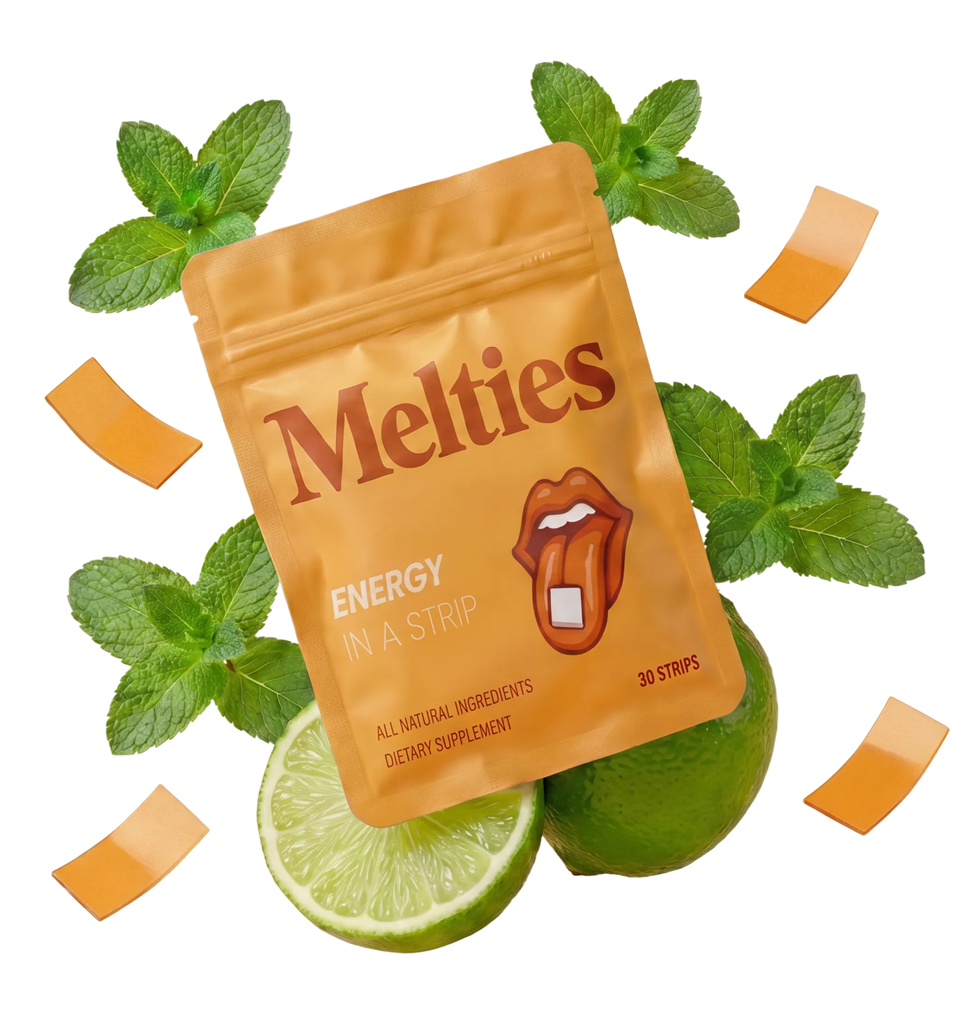 Melties pack with mint and lime